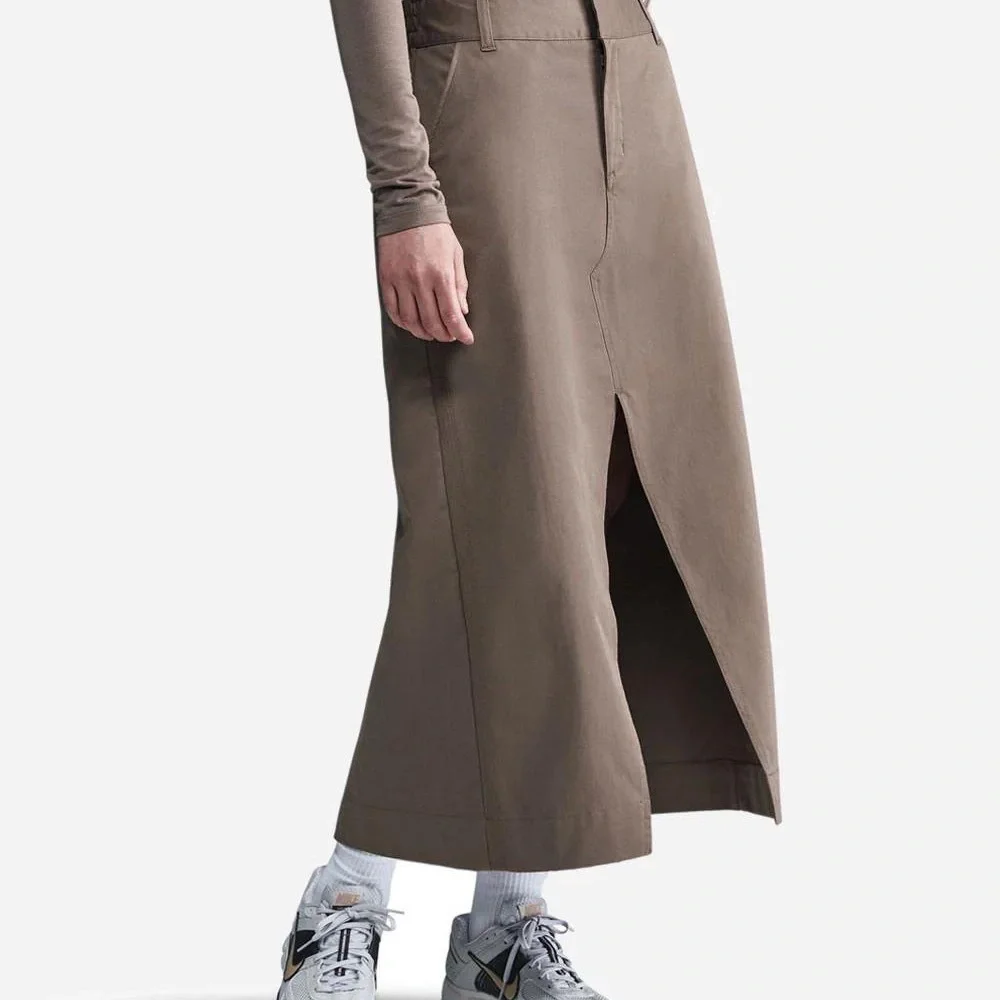 Nike special edition denim jean skirt dress brown medium